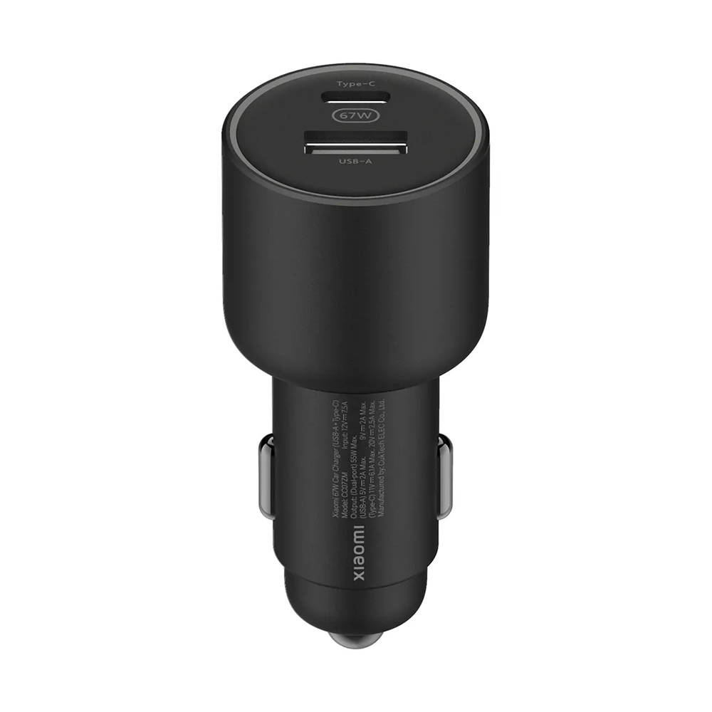 Xiaomi 67W Car Charger (USB-A + Type-C) Black