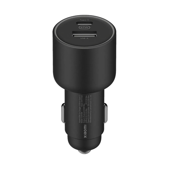 Xiaomi 67W Car Charger (USB-A + Type-C) Black