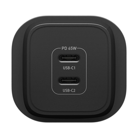 OtterBox 65W GaN 2xPD Mains Charger UK Black