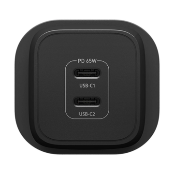 OtterBox 65W GaN 2xPD Mains Charger UK Black