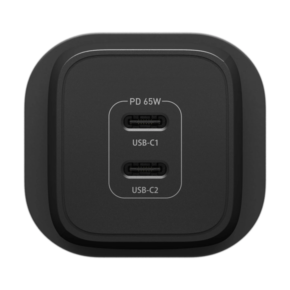 OtterBox 65W GaN 2xPD Mains Charger UK Black
