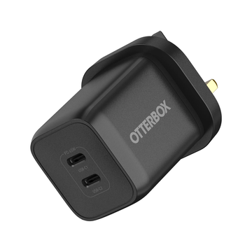 OtterBox 65W GaN 2xPD Mains Charger UK Black