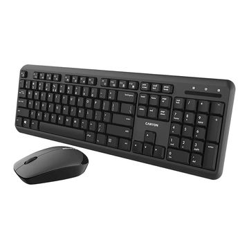 Canyon Wireless Keyboard and Mouse Black