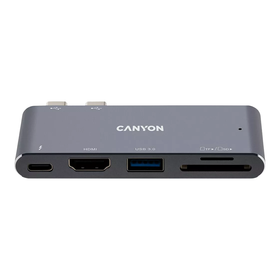 Canyon Hub DS-5 5in1 Thunderbolt 3 4k Space Grey